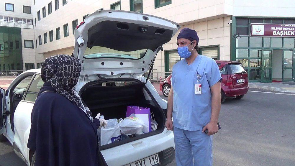 Silivrili kadınlardan sağlıkçılara organik destek