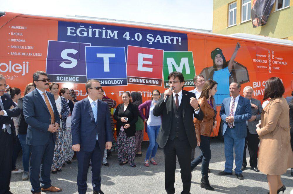 Çizgi Kolejinin STEM Otobüsü yola çıktı
