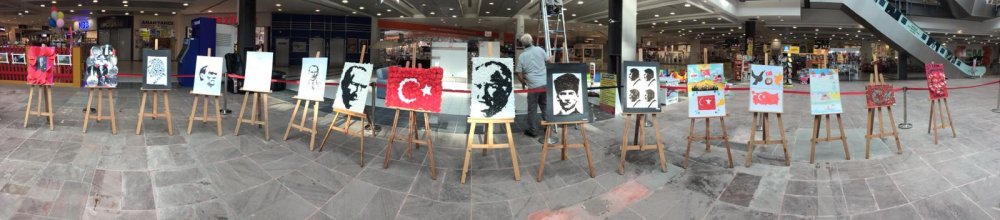 Çizgi Kolejinin 29 Ekim sergisi Silivri AVMde