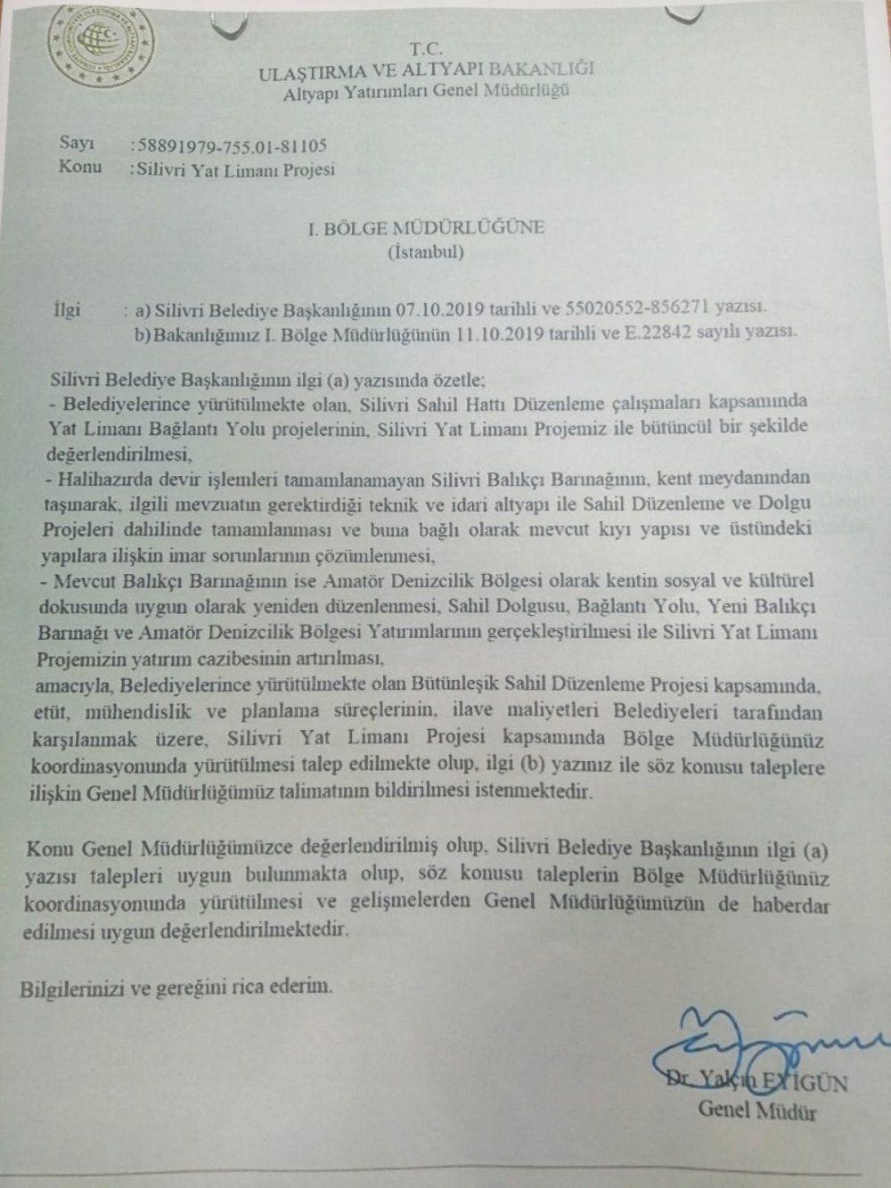 Yat Limanı Projemiz Hayırlı Olsun