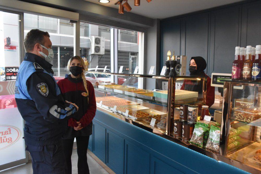 Silivride Zabıta ekiplerinden yılbaşı öncesi sıkı denetim