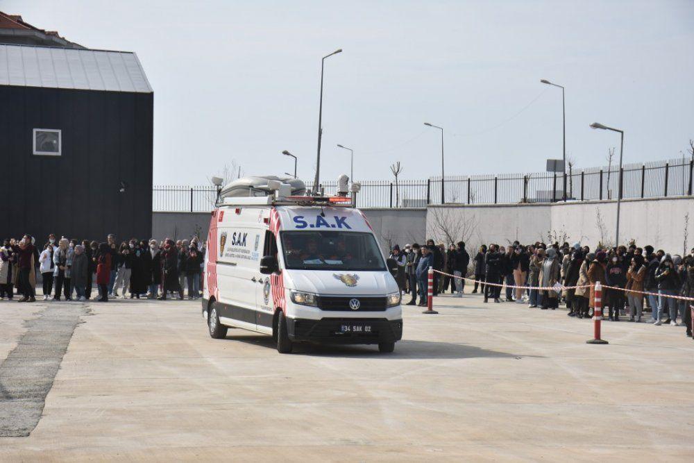 Silivrideki Okullarda gerçeğini aratmayan deprem tatbikatı